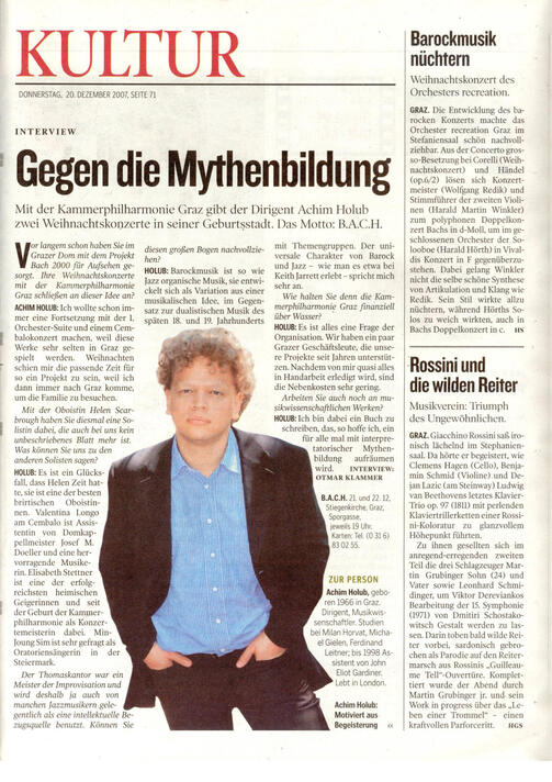 GEGEN DIE MYTHENBILDUNG