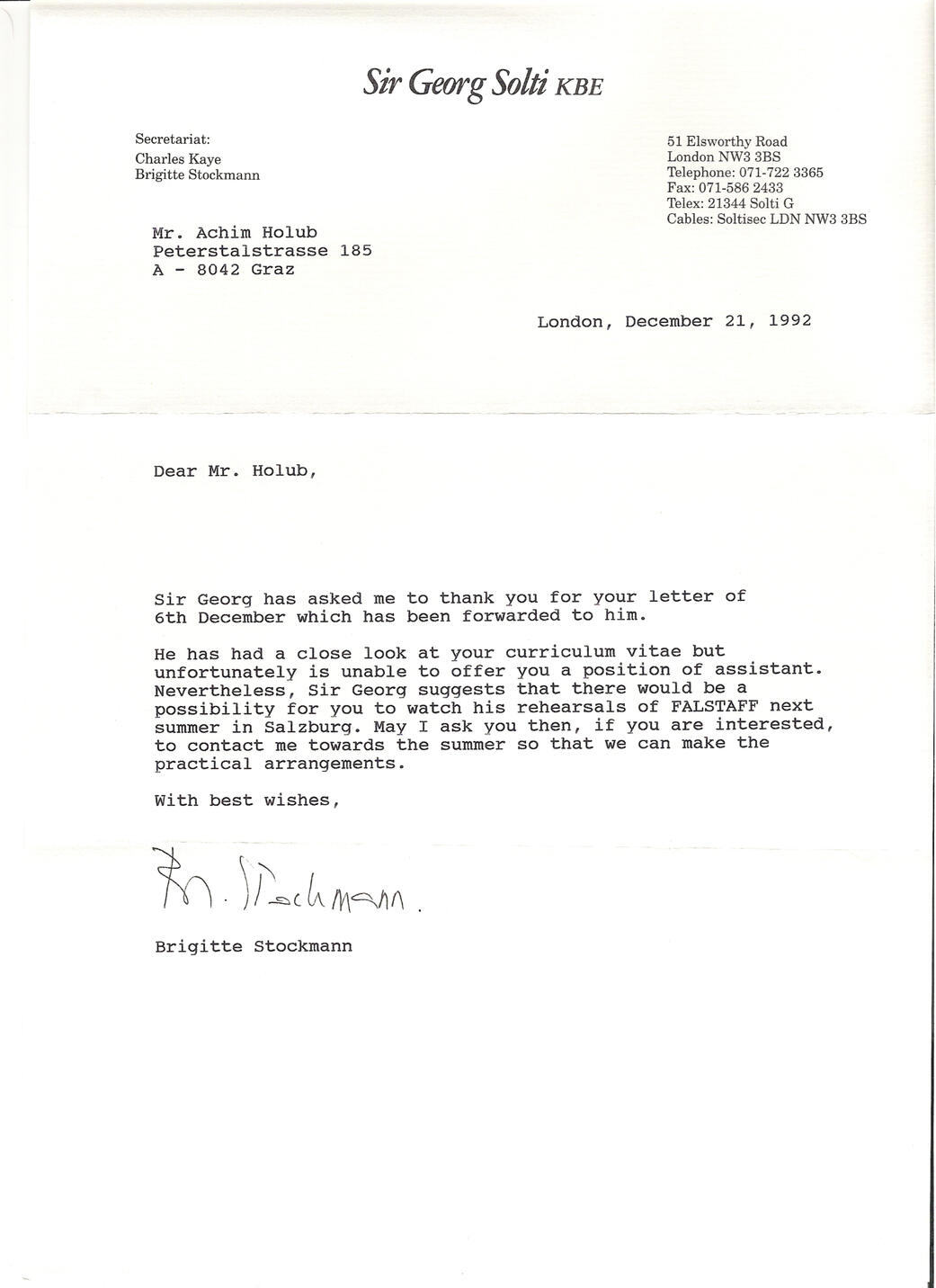 SIR GEORG SOLTI