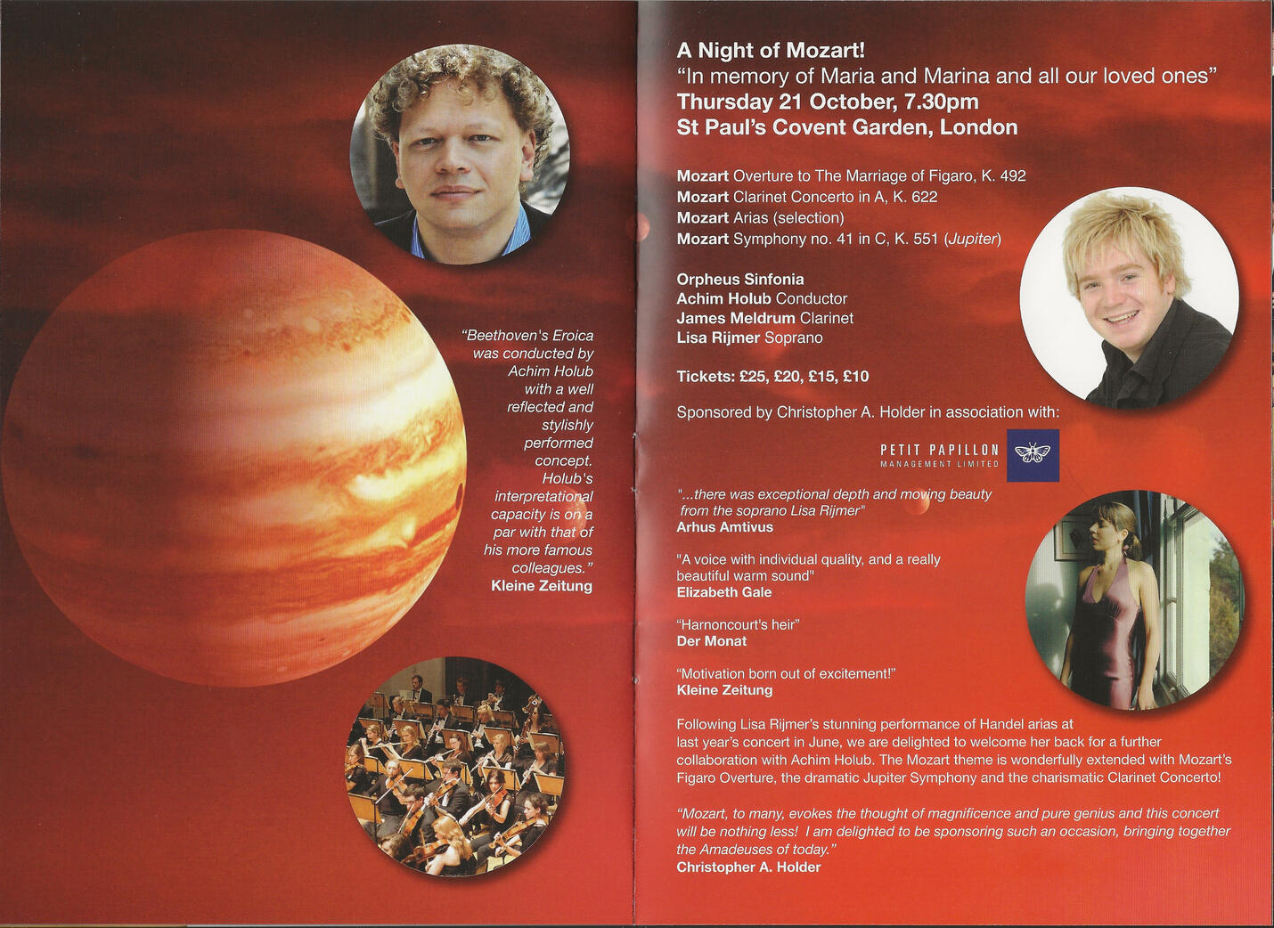 MOZART St Paul's Covent Garden